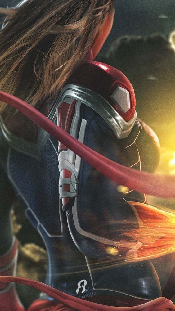 Captain Marvel Action Wallpaper