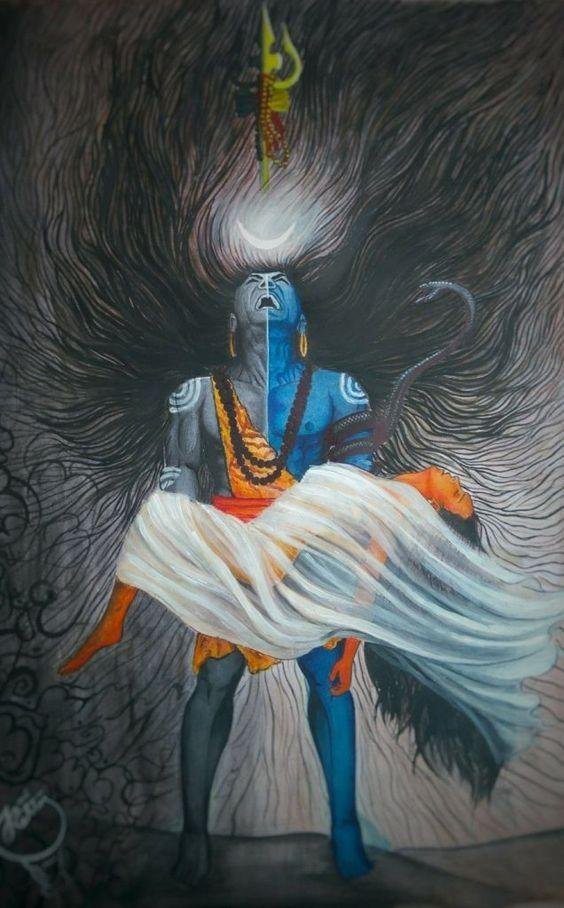 Angry Rudra Lord Shiva