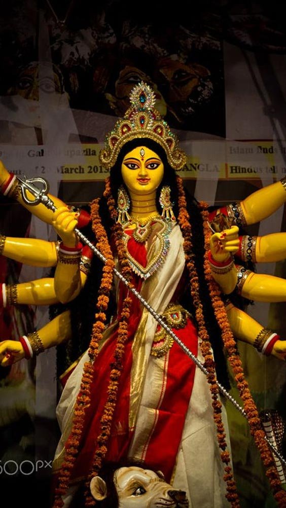 Picture for Durga Maa. Image of Durga thakur.