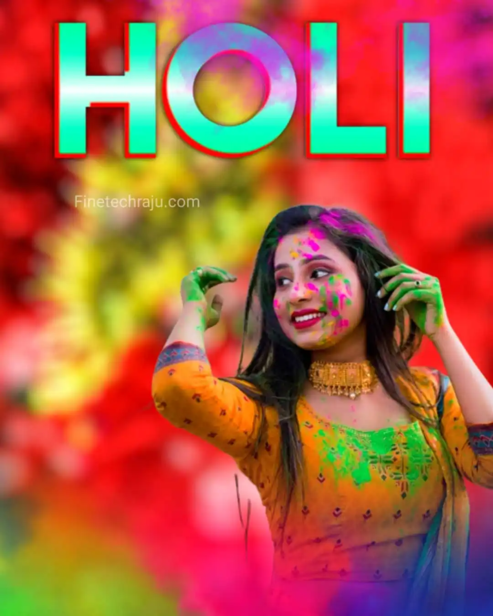 holi story with pictures